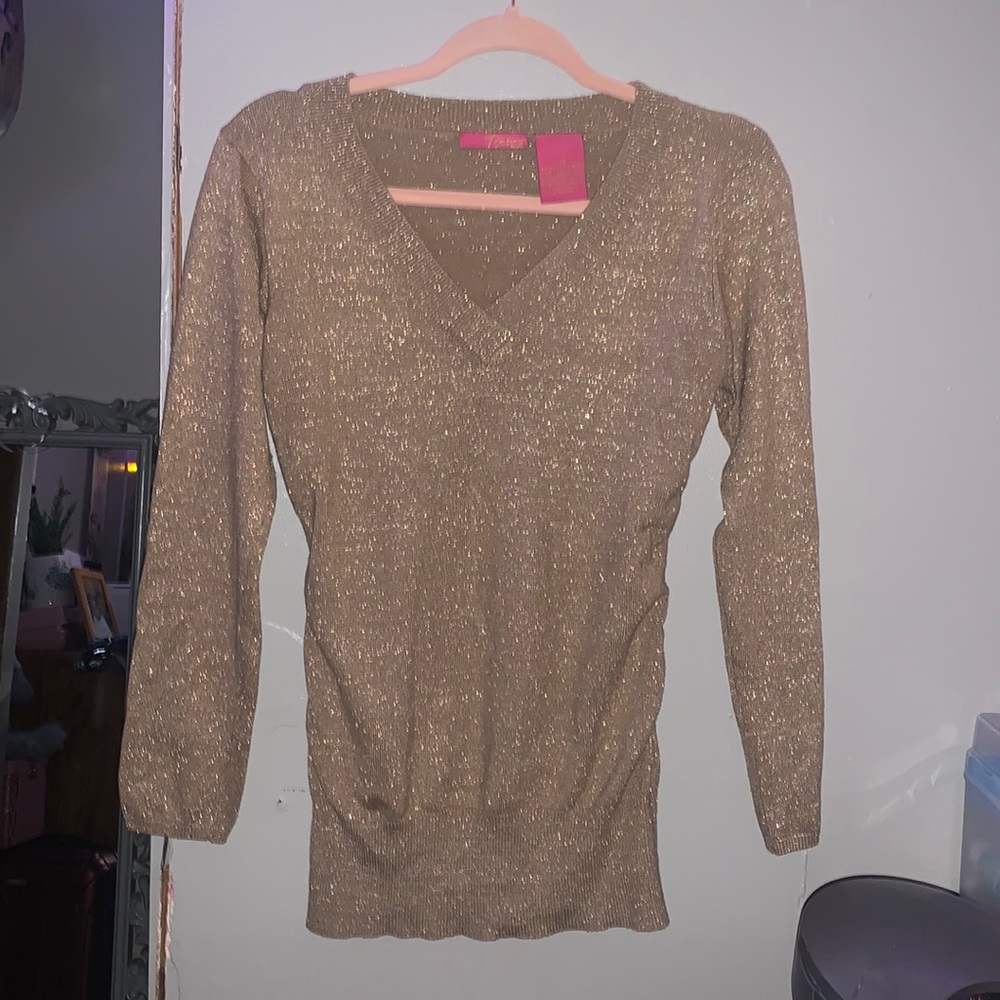 Sparkly Brown Blouse